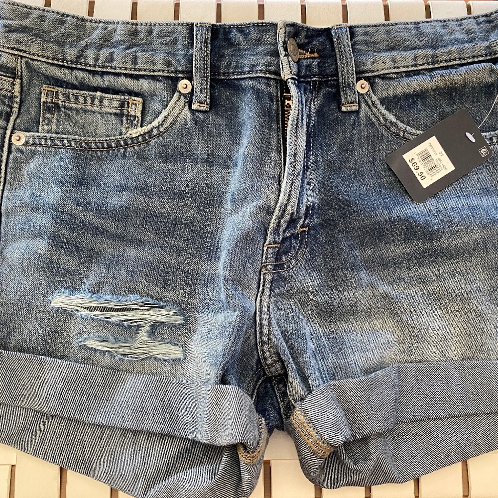 NWT Lucky Brand Boy Jean Shorts, Size 27